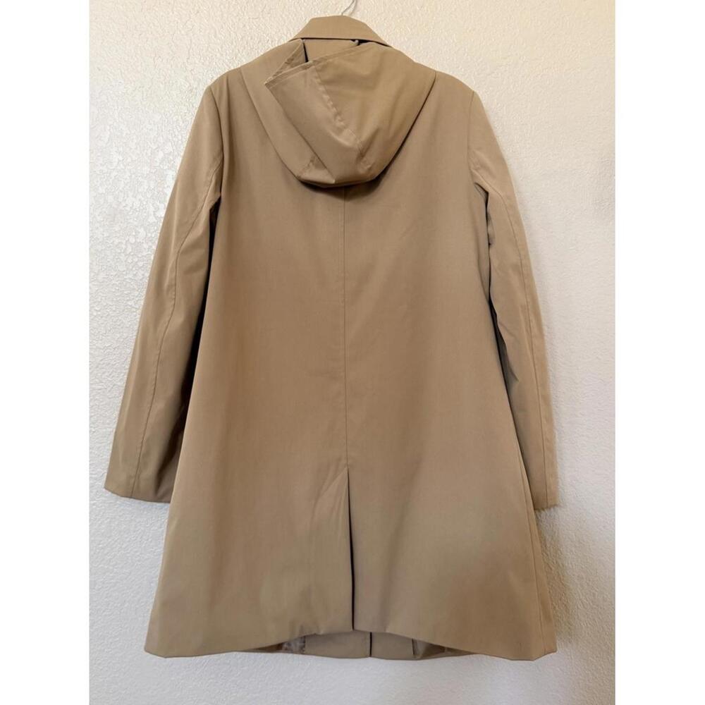 New Lauren Ralph Lauren Crested Hooded Coat In Birch Tan Size L $220 - Picture 8 of 12